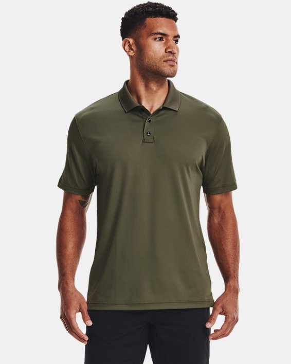 Polo Performance UA Tactical 2.0 pour homme, Green, pdpMainDesktop image number 0